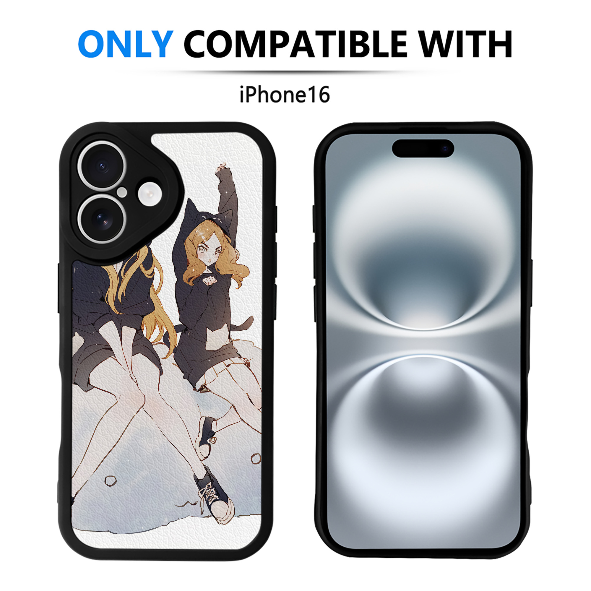 （画像用） ハイキュー!! Haikyu!! 【iPhone 16シリーズ対応】シリコンスマホケース（レザー調） 材質：シリコン
